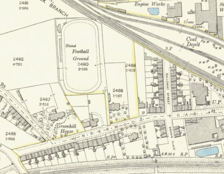 Paisley - Underwood Park : Map credit National Library of Scotland
